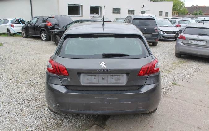 Peugeot 308 cena 21900 przebieg: 134602, rok produkcji 2017 z Pelplin małe 56